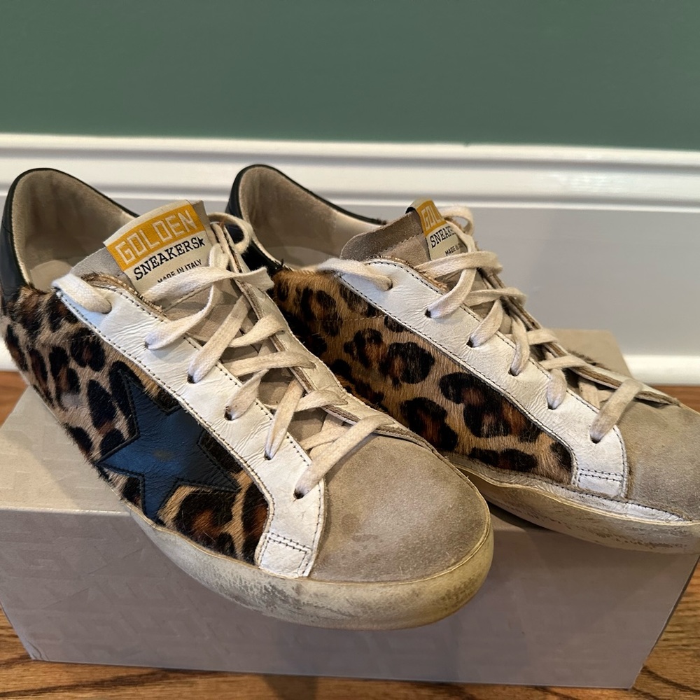 Golden goose leopard sneakers